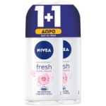 NIVEA ROLL-ON 50ml FR. ROSE TOUCH (1+1)